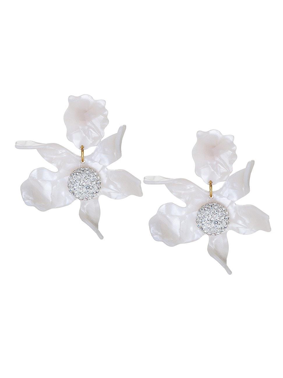 Lele Sadoughi Crystal Lily Earrings Product Image