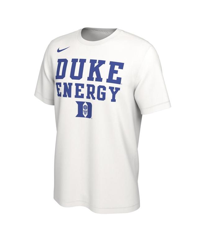 Mens Nike White Duke Blue Devils 2024 On Court Bench T-shirt Product Image