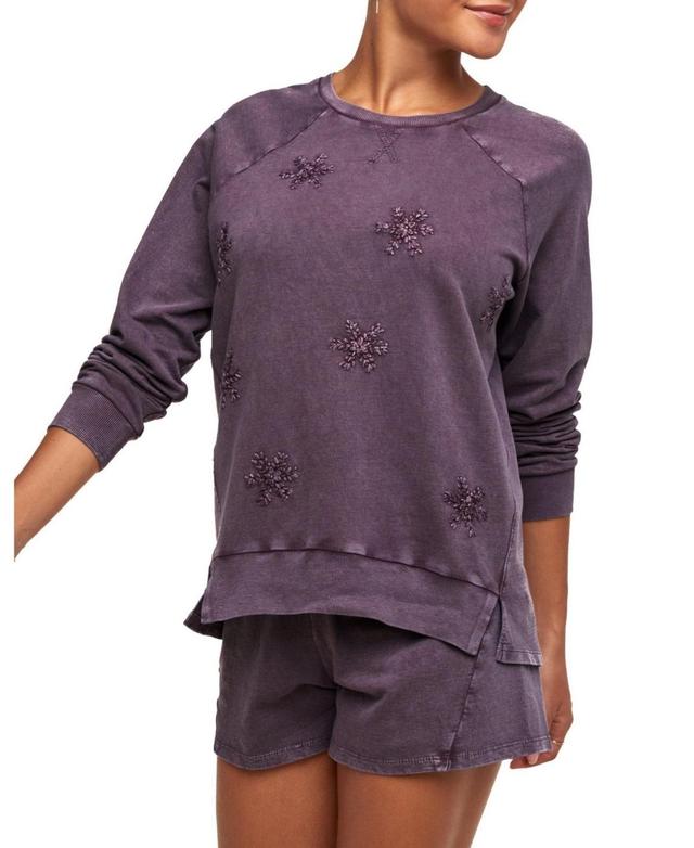 Adore Me Women's Alyssa PJ Sleepwear L / India Ink Gray. Product Image