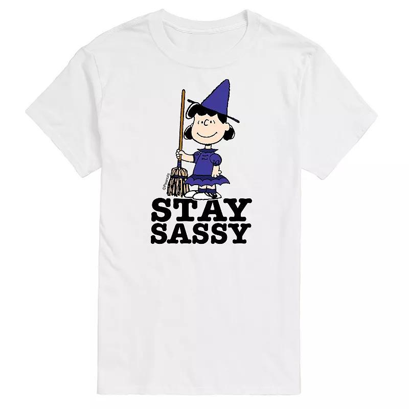 Big & Tall Peanuts Lucy Stay Sassy Tee, Mens Product Image