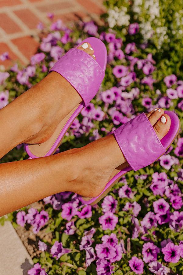 The Becks Faux Leather Sandal In Orchid Product Image