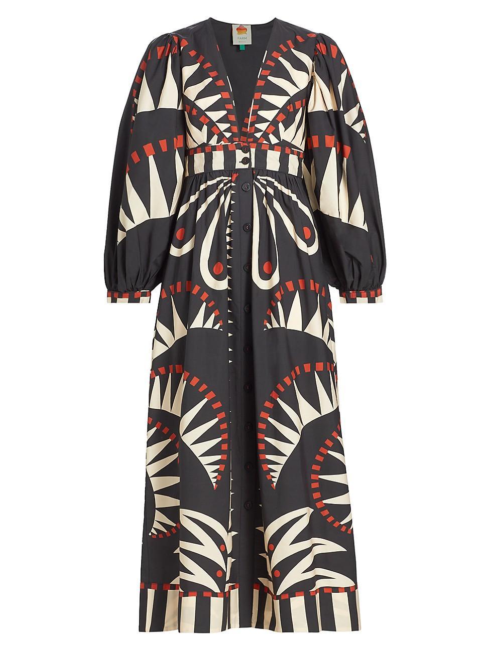 Black Coconut Grove Puff Sleeve Maxi Dress, COCONUT GROOVE BLACK / XXS Product Image