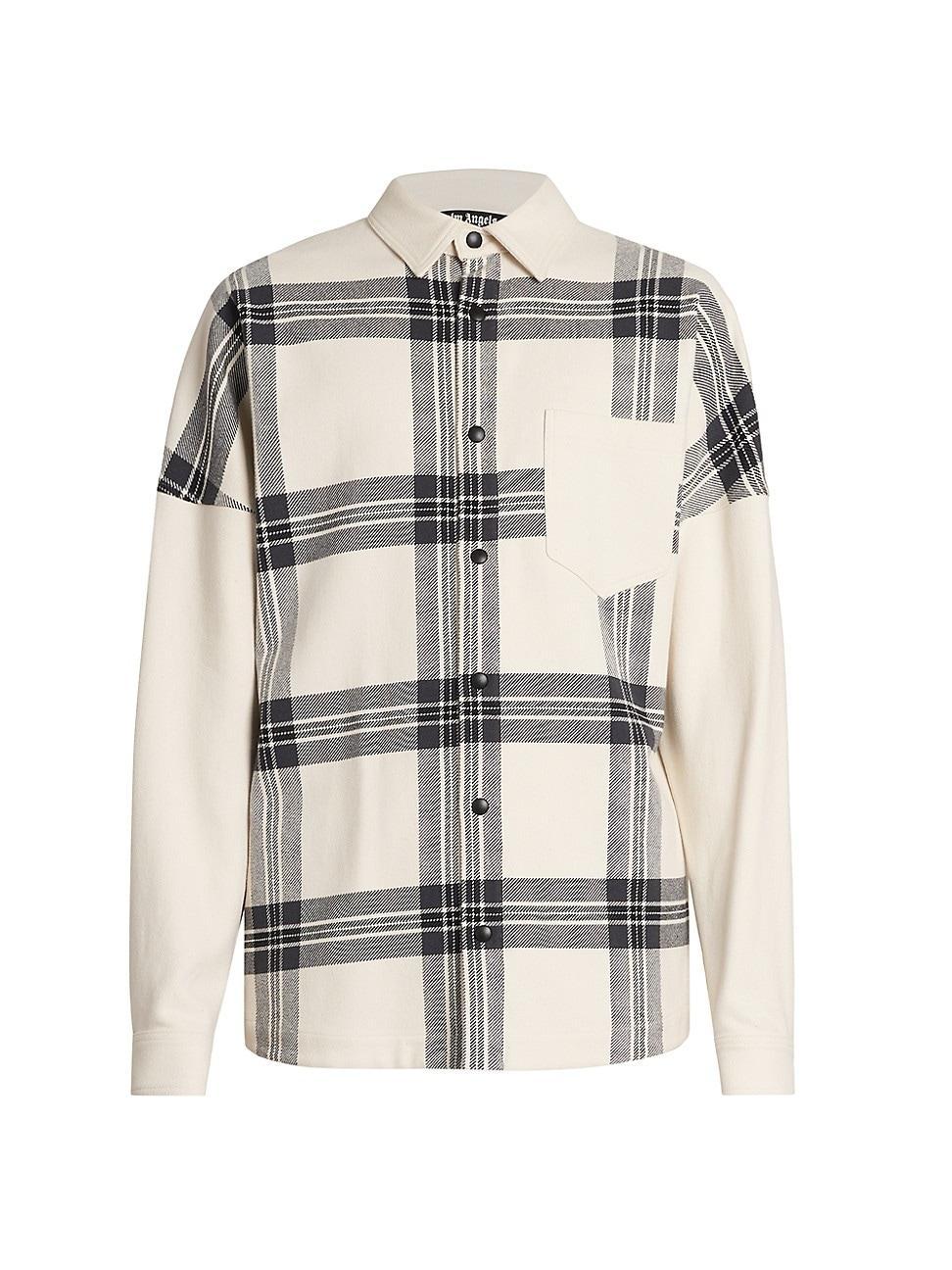 Mens Back Logo Check Overshirt Product Image