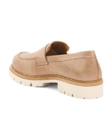 Leather Wylan Lug Sole Loafers for Women Product Image