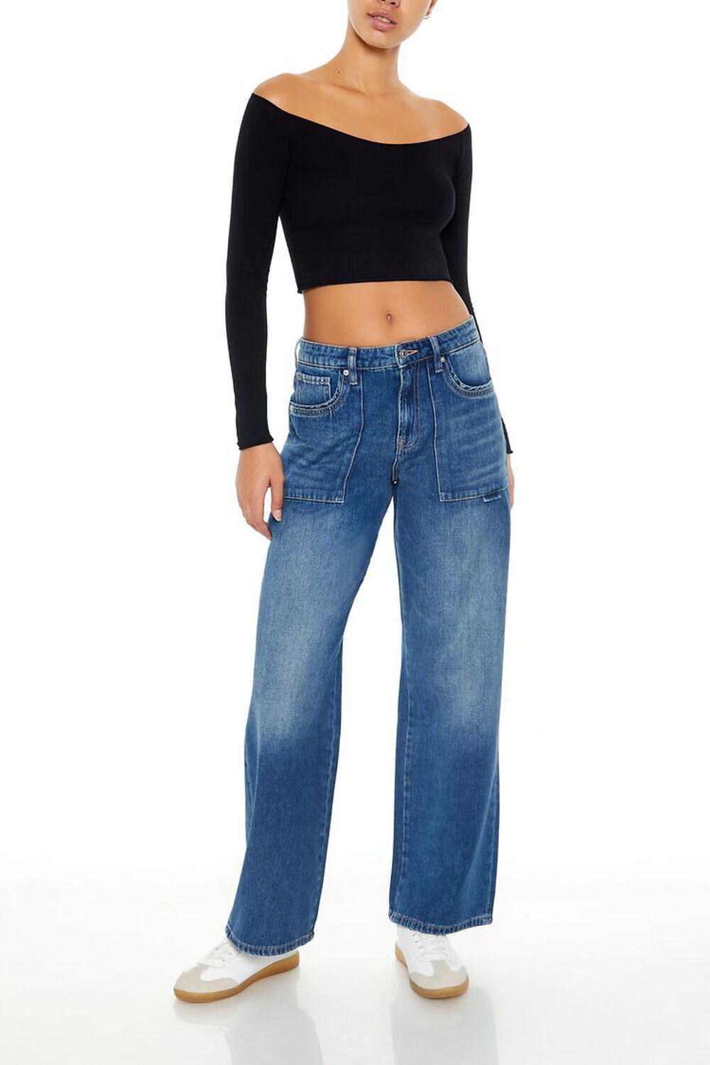 Off-the-Shoulder Crop Top | Forever 21 Product Image