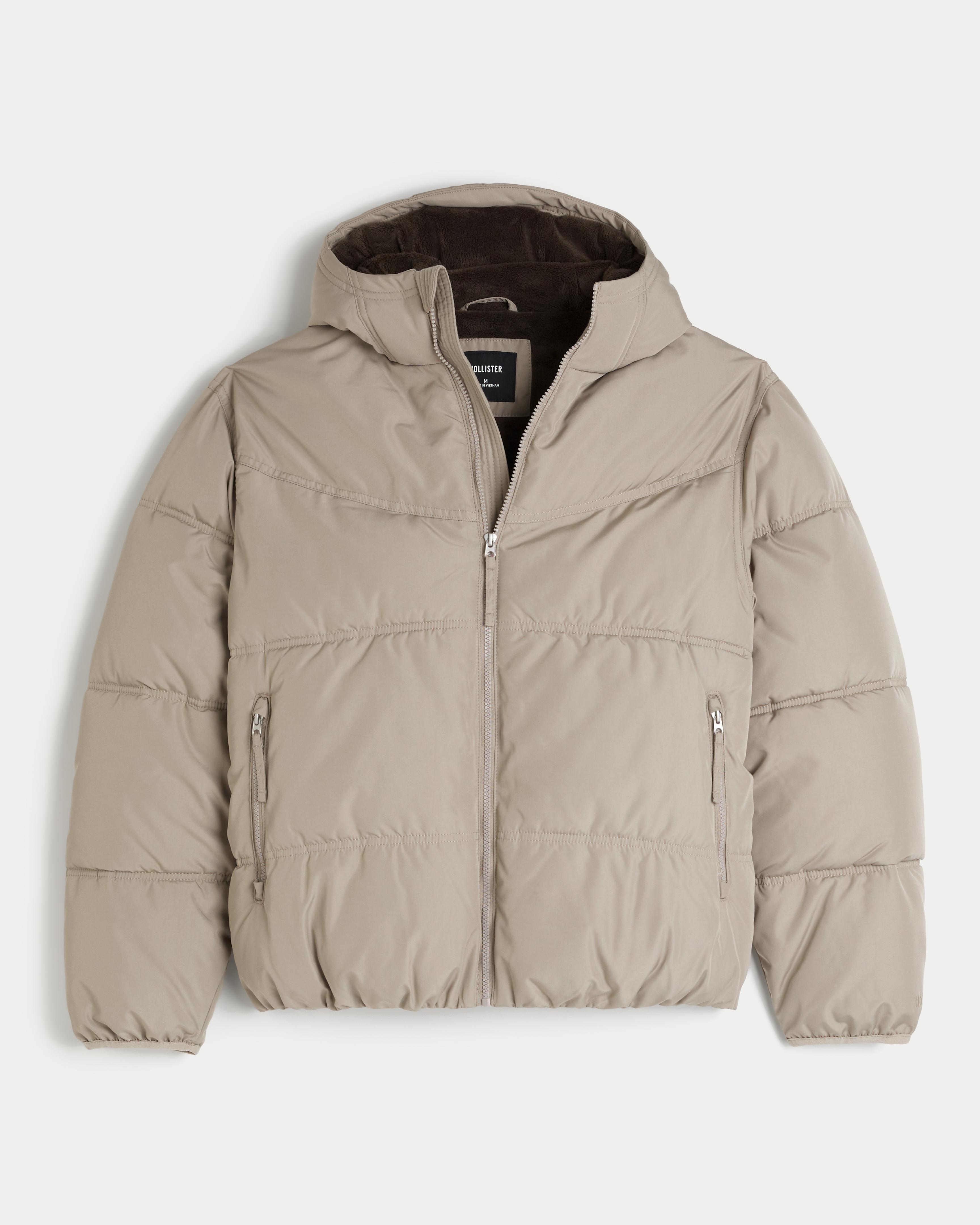 Faux Fur-Lined Puffer Jacket Product Image