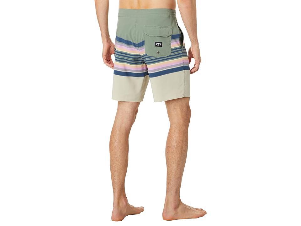 Billabong Spinner Lo Tides 18 Boardshorts (Light Sage) Men's Swimwear Product Image