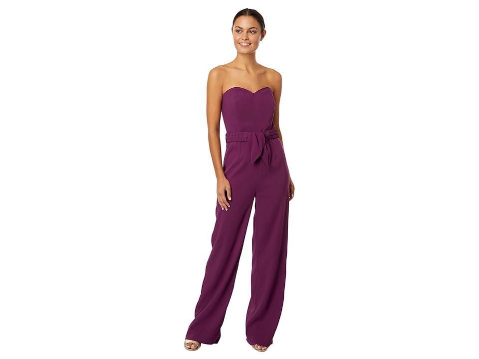 Lilly Pulitzer Rosalie Strapless Jumpsuit (Amarena Cherry) Women's Jumpsuit & Rompers One Piece Product Image