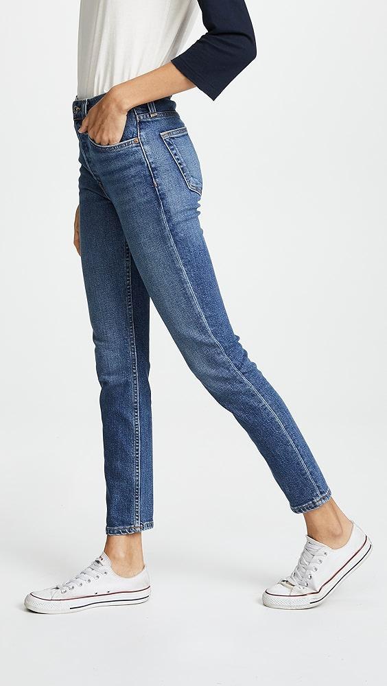 RE/DONE High Rise Comfort Stretch Ankle Crop Jeans | Shopbop Product Image