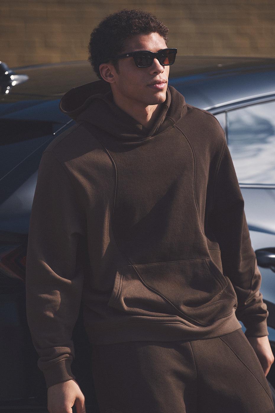 Make Waves Hoodie - Espresso Tonal Male Product Image