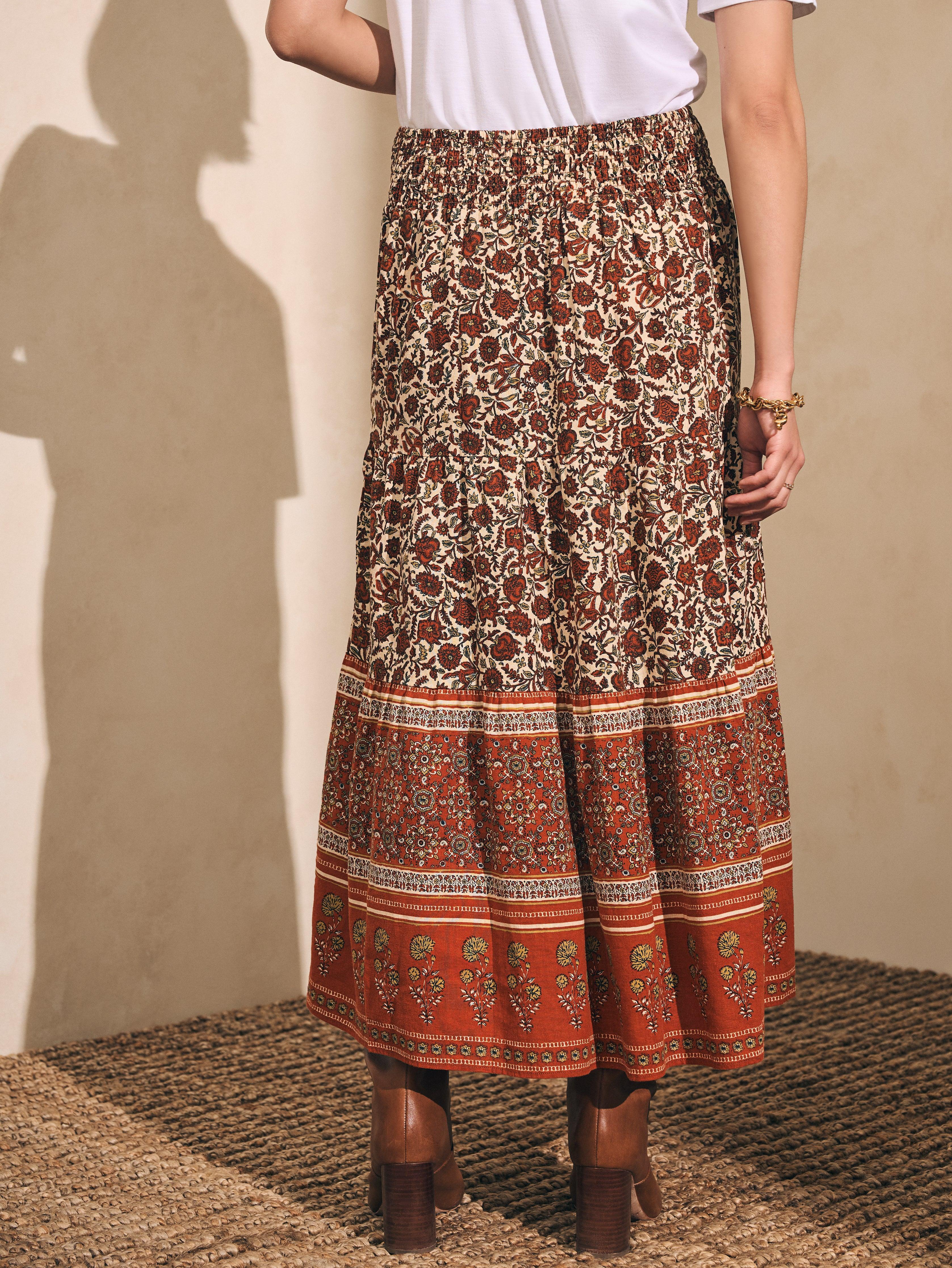 Harlow Skirt - Umber Folly Floral Female Product Image