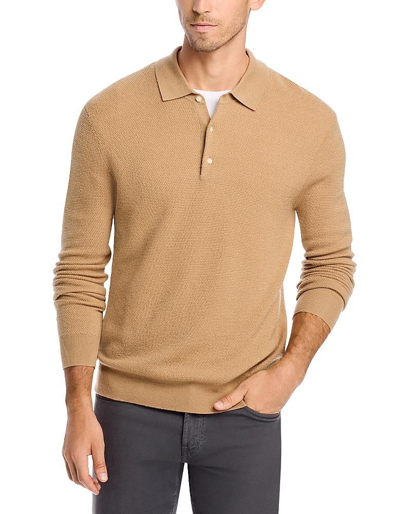 The Mens Store at Bloomingdales Merino Wool Textured Pique Polo Sweater - Exclusive Product Image