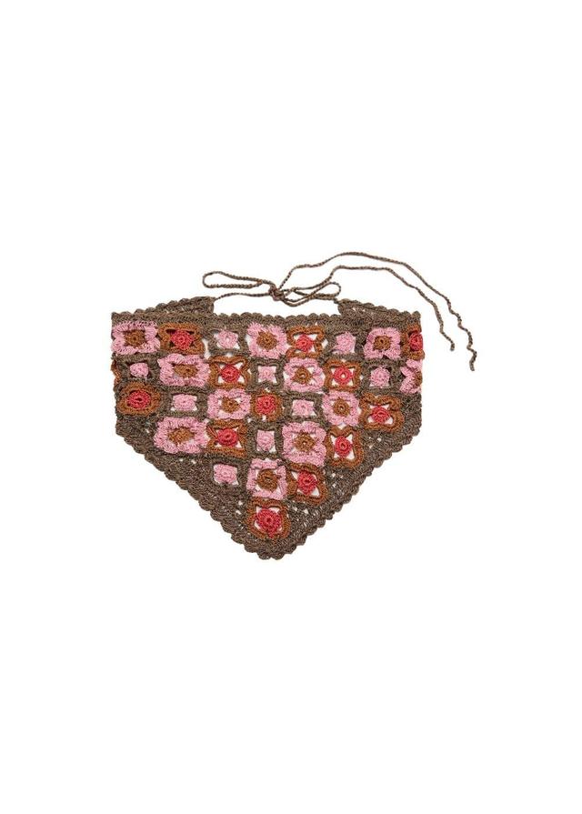 MANGO - Crochet knit handkerchief - One size - Women Product Image