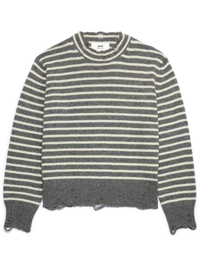 striped wool jumper Product Image