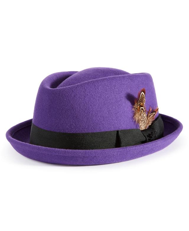 Stacy Adams Mens Contrast-Trim Fedora Product Image