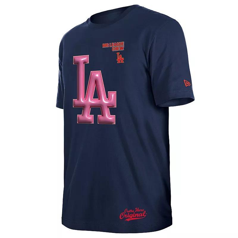 Mens New Era Los Angeles Dodgers Big League Chew T-Shirt Blue Product Image