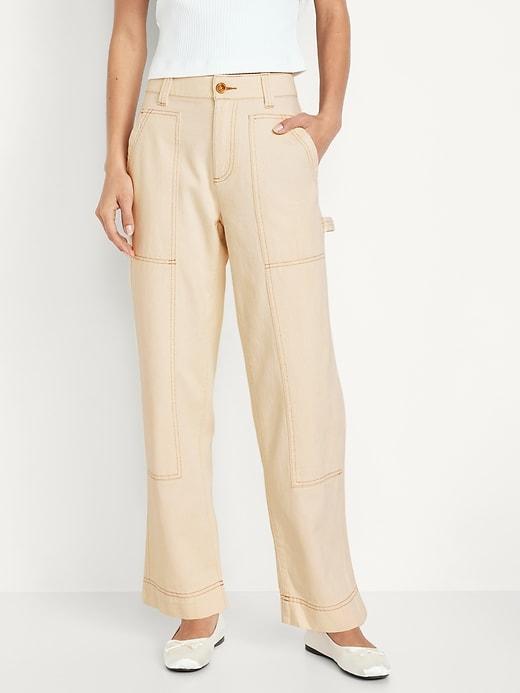 High-Waisted Utility Pants Product Image