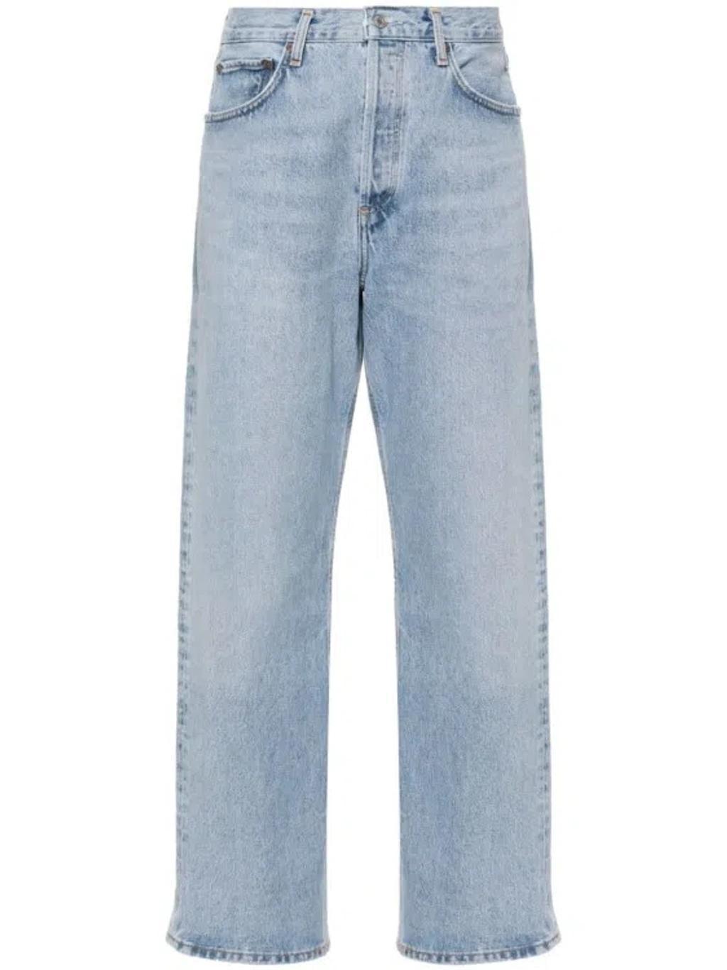 Fran Low-rise Straight-leg Jeans In Blue product image