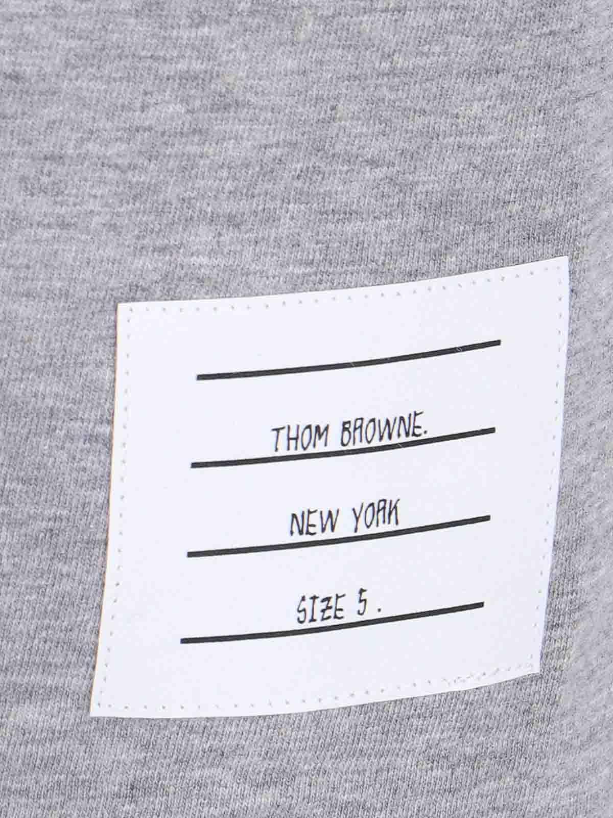 THOM BROWNE T-shirt  Men In Grey Product Image