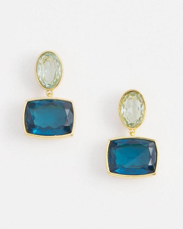 No Droop™ Blue-Green Drop Earrings Product Image