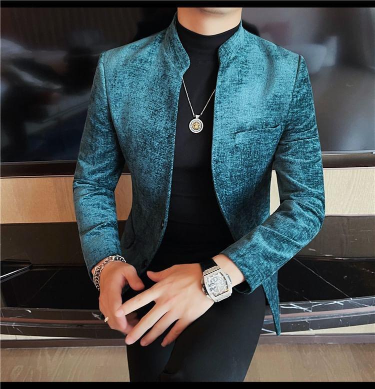 Plain Single-Breasted Blazer Product Image