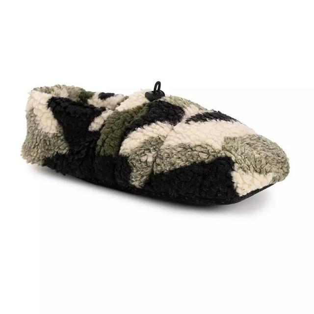 MUK LUKS Quilted Sherpa Mens Toggle Bootie Slippers Product Image