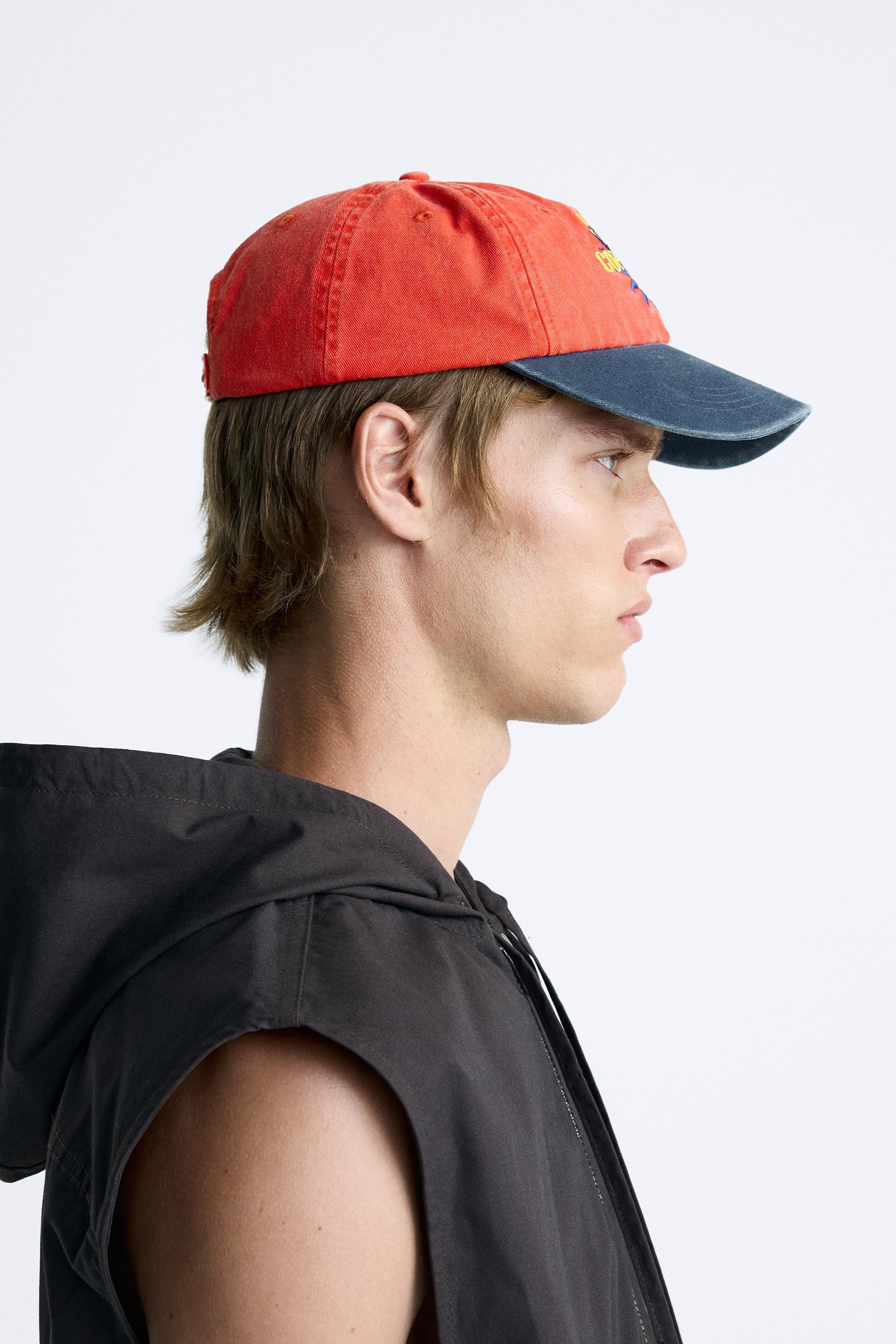 CONTRAST EMBROIDERED CAP Product Image