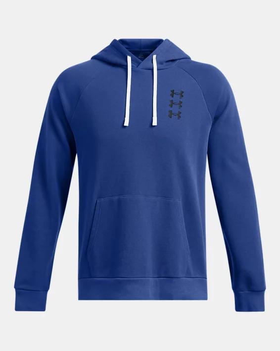 Men's UA Rival Fleece Textured Sliced 'N Diced Hoodie Product Image