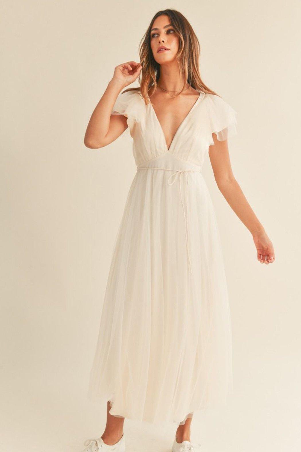 Debra Tulle Midi Dress Product Image