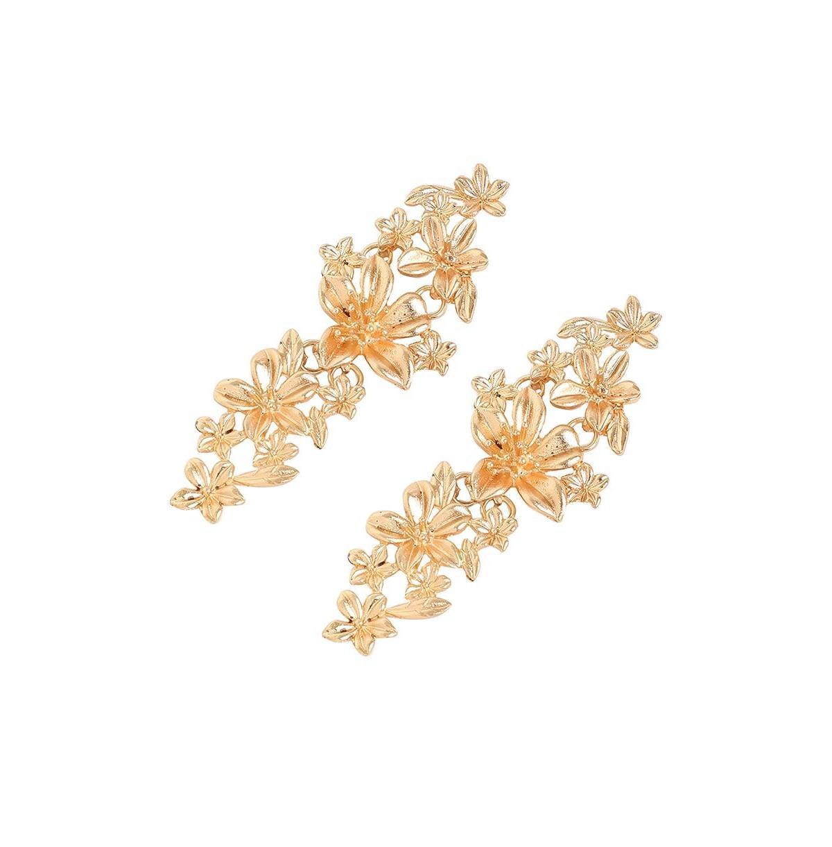 Sohi Womens Flora Drop Earrings Product Image