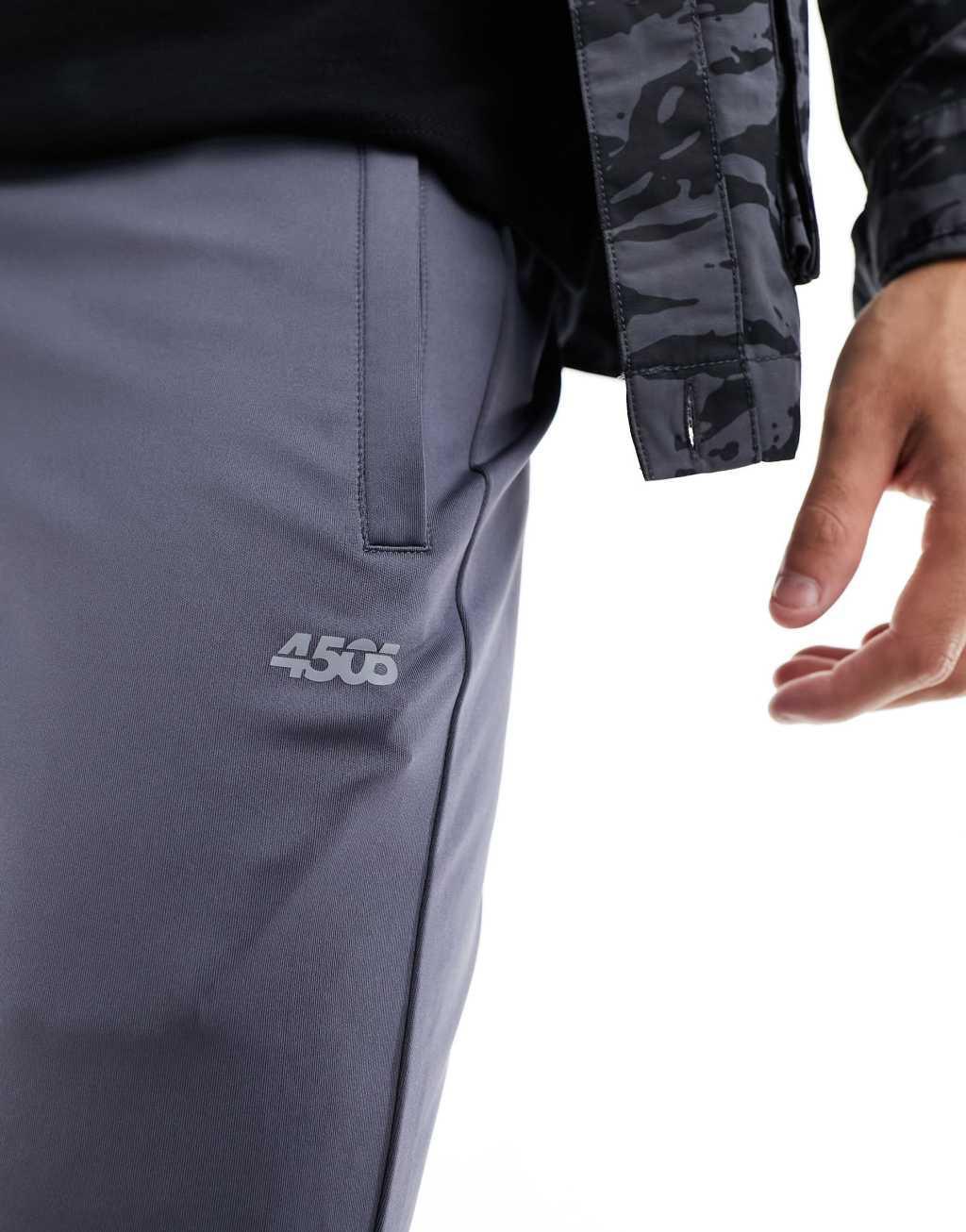 ASOS 4505 Icon training slim sweatpants with quick dry in charcoal gray  Product Image