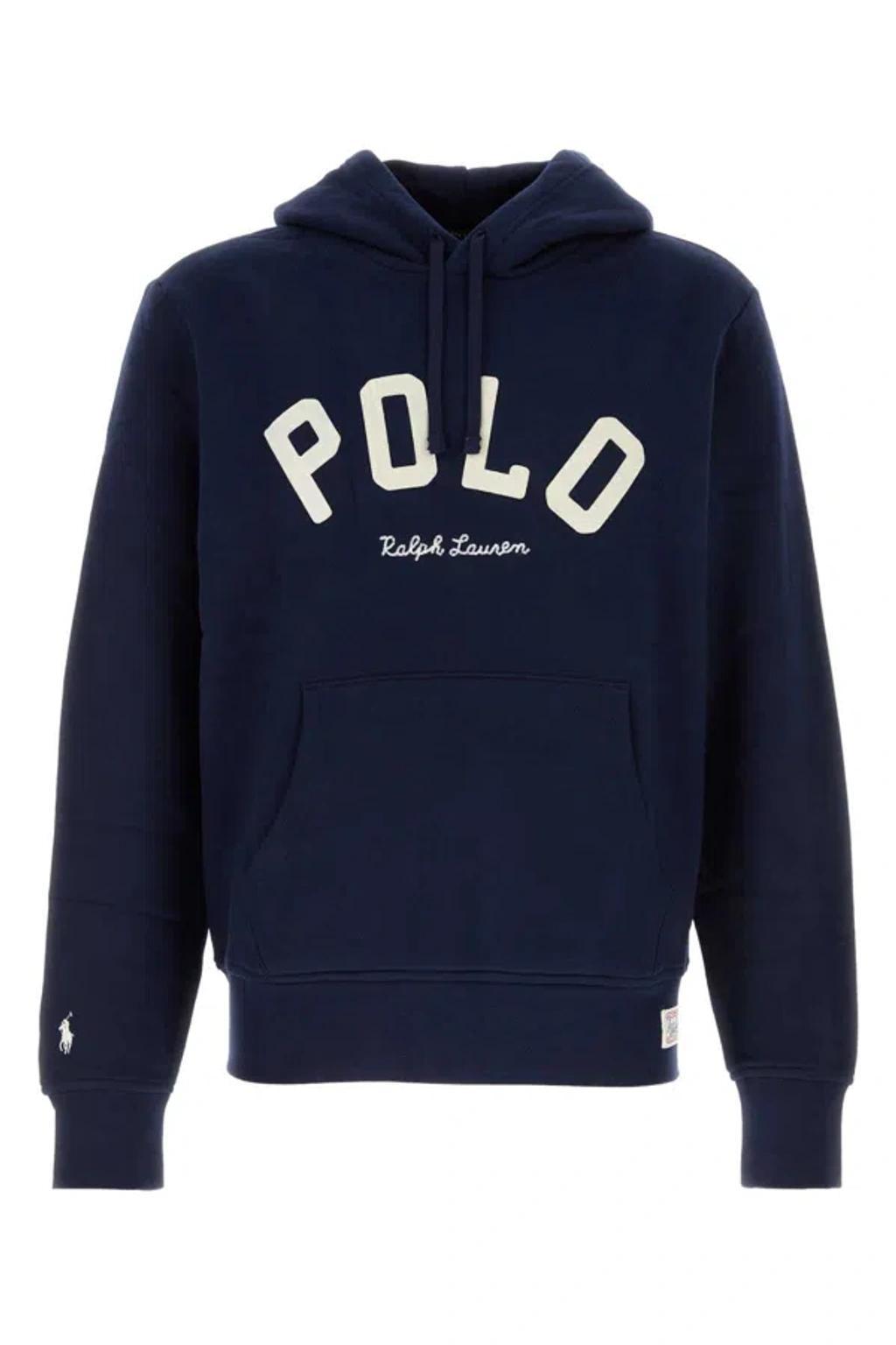 POLO RALPH LAUREN Lspohoodm2-long Sleeve-sweatshirt In Cruisenavy Product Image