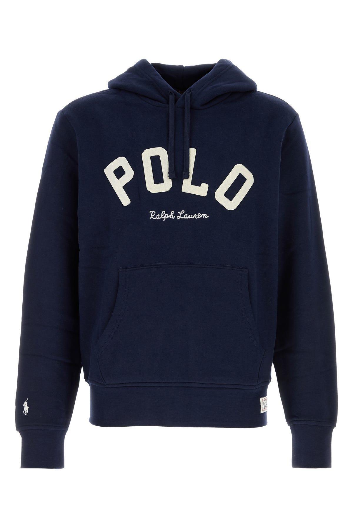 POLO RALPH LAUREN Lspohoodm2-long Sleeve-sweatshirt In Cruisenavy Product Image