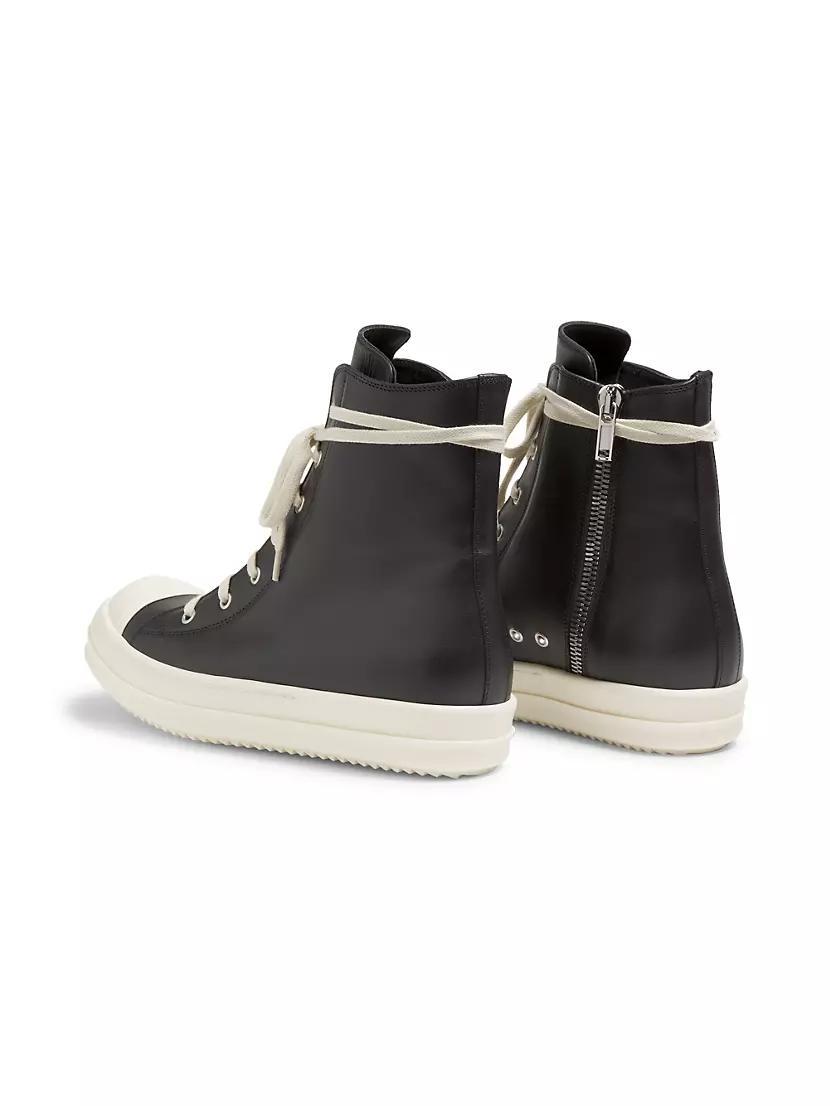 Leather High-Top Sneakers Product Image