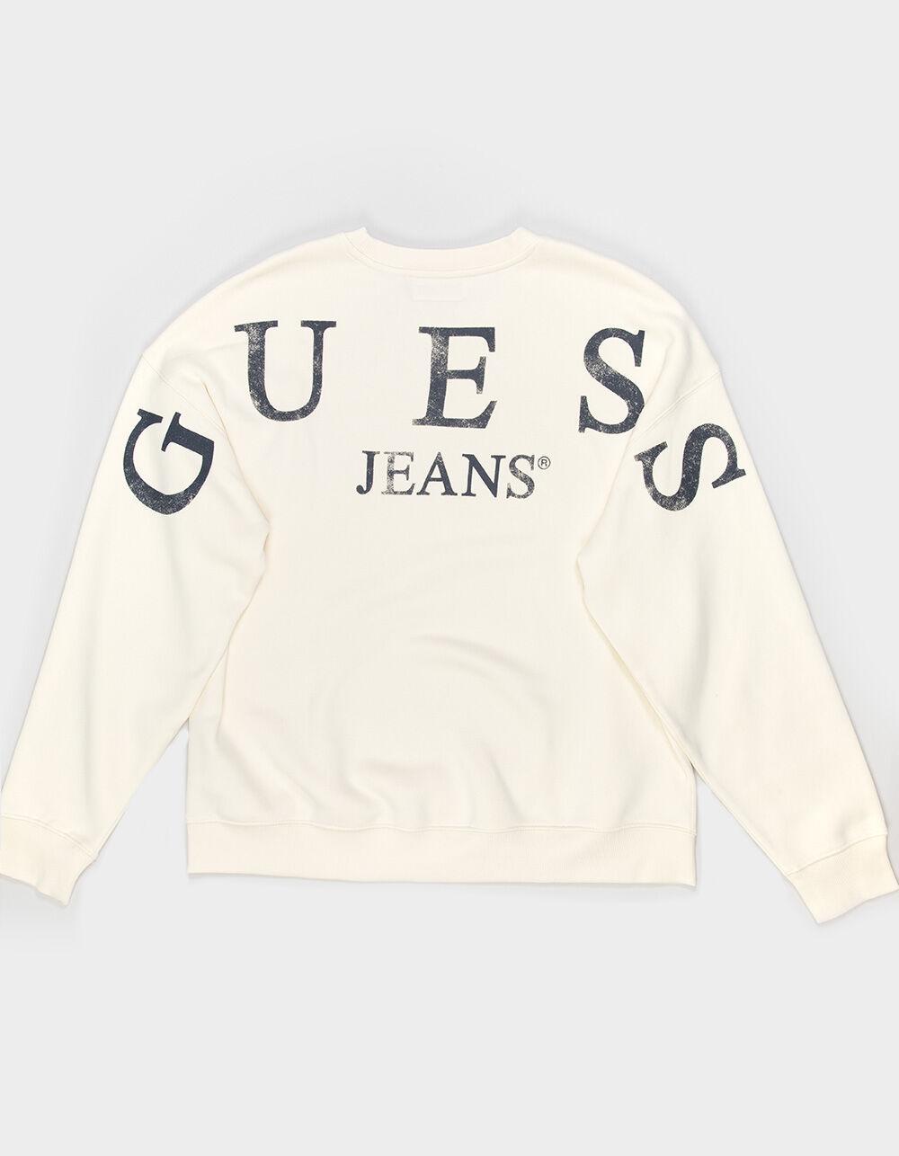 GUESS JEANS Back Logo Mens Crewneck Sweatshirt Product Image