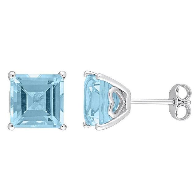 Stella Grace Sterling Silver & Gemstone Stud Earrings, Womens, Blue Product Image