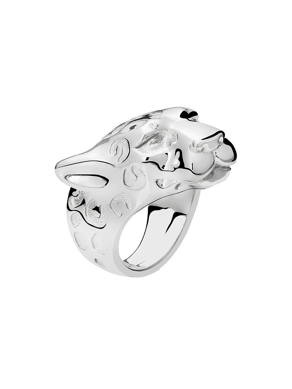 Mens Jaguar Sterling Silver Ring Product Image