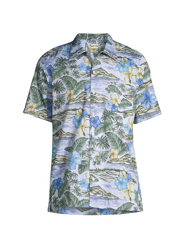 Mens Venice Floral Button-Front Shirt Product Image