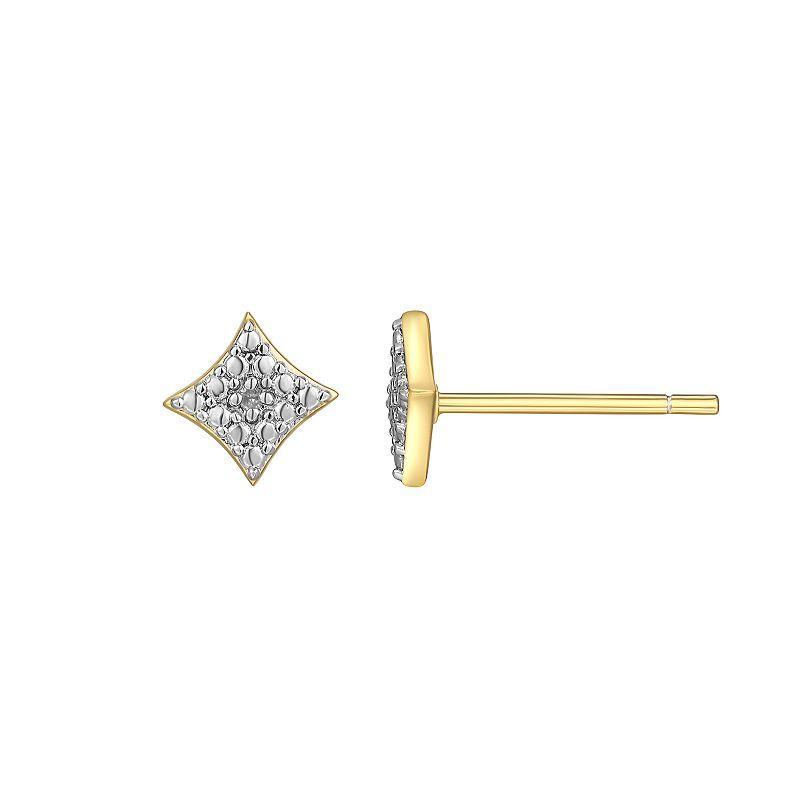 Sarafina Diamond Accent Stud Earrings, Womens, Gold Tone White Product Image