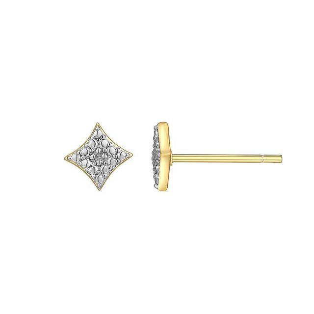 Sarafina Diamond Accent Stud Earrings, Womens, Gold Tone White Product Image