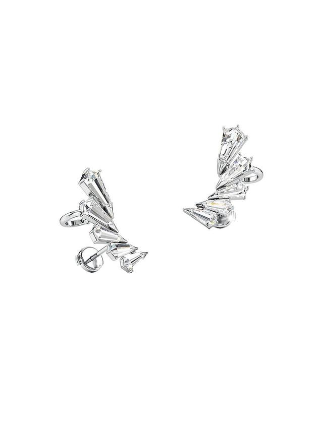 Womens Phoenix 18K White Gold & 2.80 TCW Lab-Grown Diamond Small Wing Stud Earrings Product Image