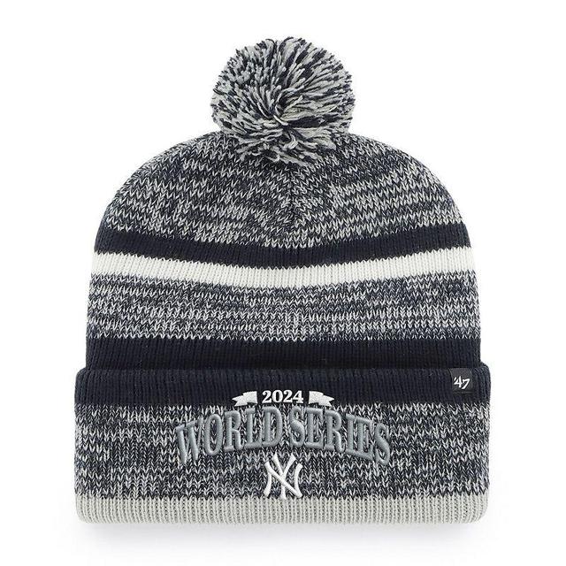 Mens 47 New York Yankees 2024 American League Champions Northward Cuffed Knit Hat with Pom, Blue Product Image