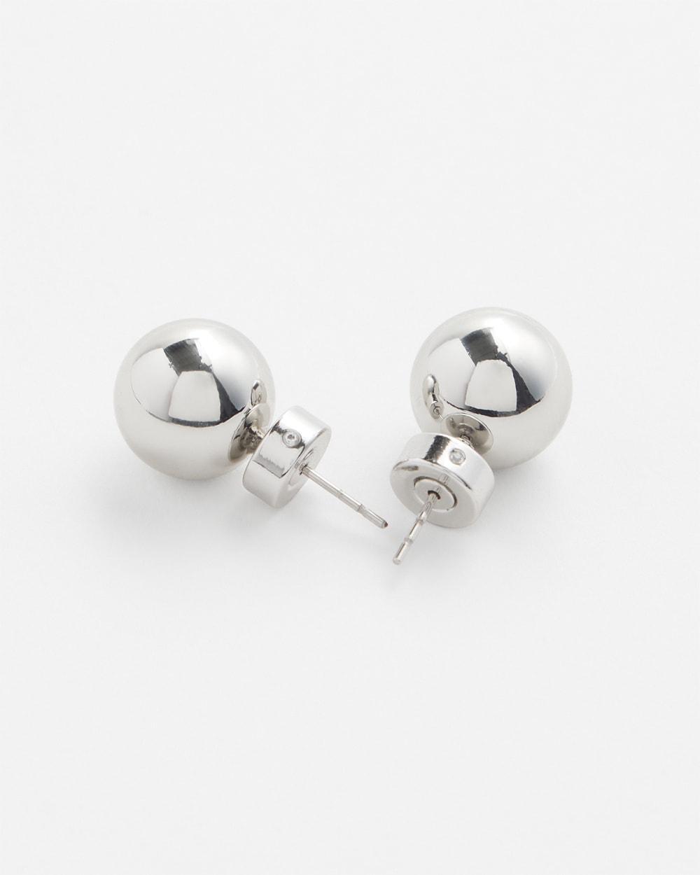 Silver Tone Stud Earrings Product Image