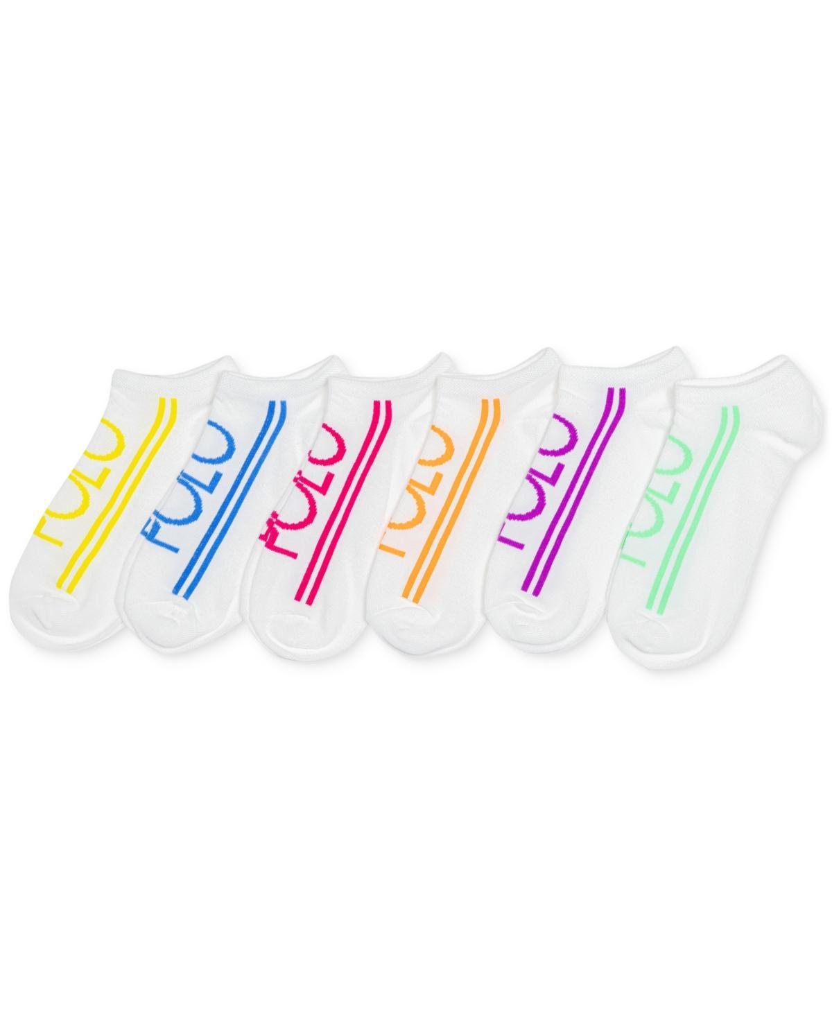 Polo Ralph Lauren Womens 6-Pk. Double Striped Low Cut Socks Product Image