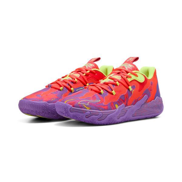 PUMA x LAMELO BALL MB.03 Lo Lava Big Kids' Basketball Shoes in Purple Glimmer/Red Blast Product Image