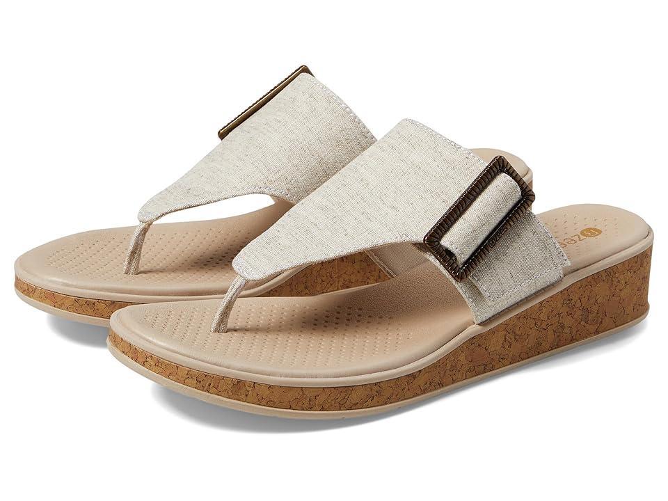 Bzees Bay Wedge Sandals (Natural ) Women's Sandals Product Image