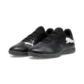 PUMA FUTURE 7 PLAY IT Men's Soccer Cleats Shoes in Black/White Product Image