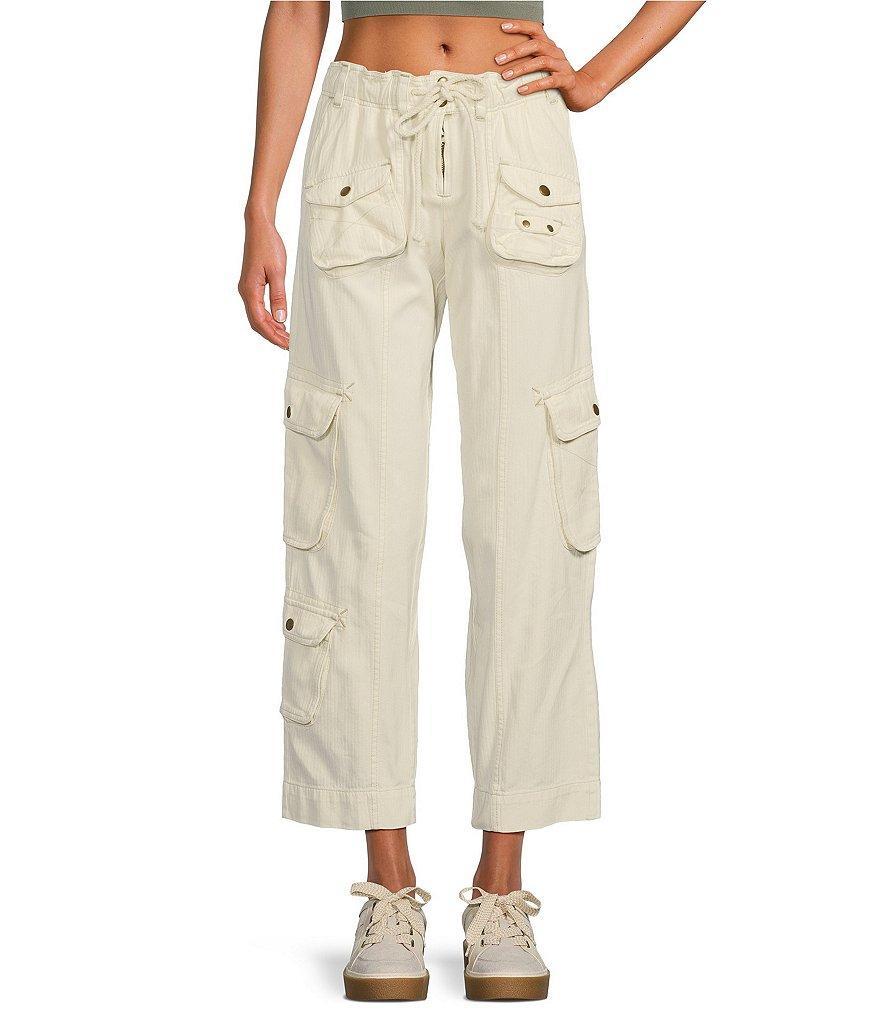 Free People Tahiti Low Rise Straight Leg Cargo Pants product image