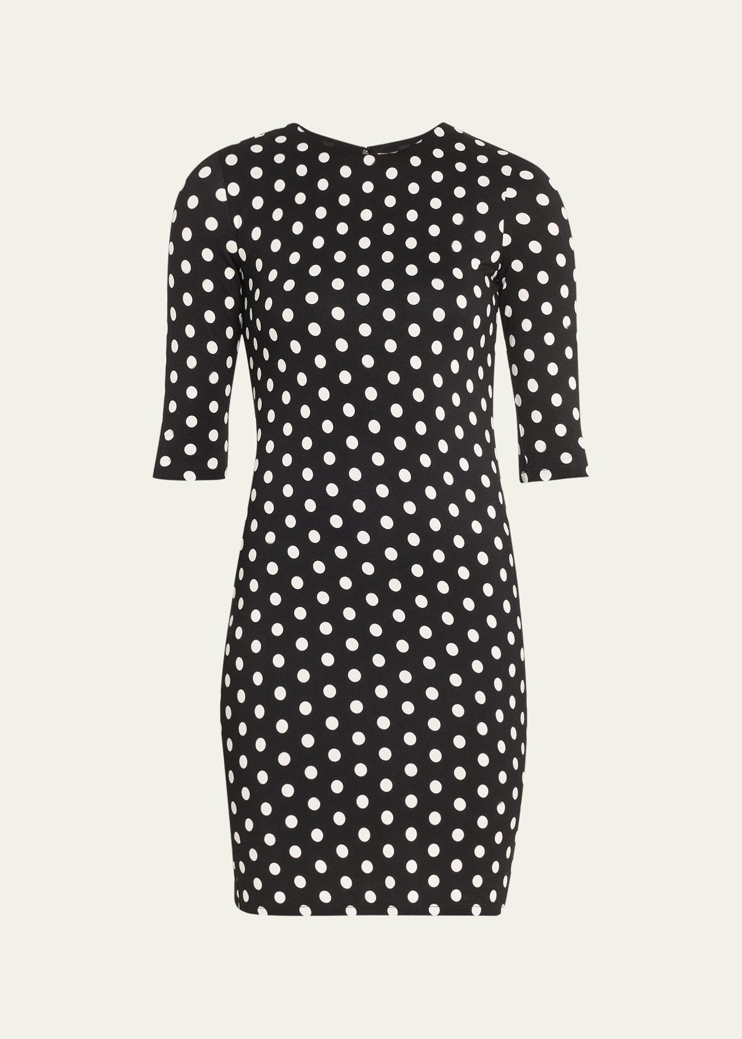 Delora Polka Dot Mini Dress Product Image