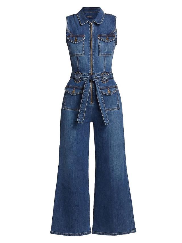 Womens Bell Denim Jumpsuit Product Image